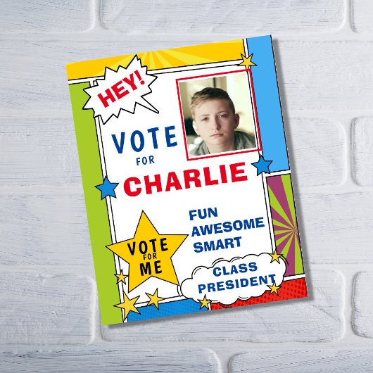 漫画漫画ブックスタイル投票学校 ポスター