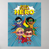 漫画漫画ブックスーパーヒーロー感動的引用文 ポスター (正面)