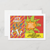 漫画漫画ブックバーまたはバルミツワー披露宴 エンクロージャーカード (正面/裏面)