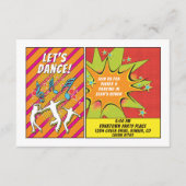 漫画漫画ブックバーまたはバルミツワー披露宴 エンクロージャーカード (正面)