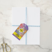 漫画漫画ブックバー（ユダヤ教の）バル・ミツバースターオブデイビッド ギフトタグ (より糸付き)