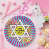 漫画漫画ブックバー(ユダヤ教の)バル・ミツバースターオブデイビッド ペーパープレート (パーティー)