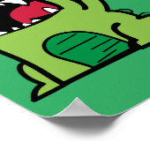 漫画漫画恐竜の緑 ポスター (角)