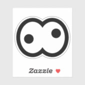 漫画熱狂する眼球ビニール シール (シート)