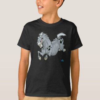 漫画熱狂する馬の子供Tシャツ Tシャツ