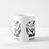 漫画牛MOOO (3x) コーヒーマグカップ (正面左)