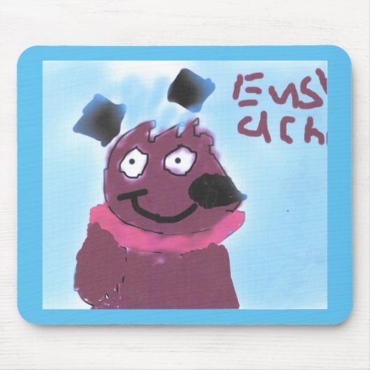 漫画犬のデザイン マウスパッド (正面)