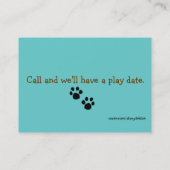 漫画犬の子供のテレホンカード コーリングカード (裏面)