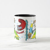 漫画犬の敏捷 マグカップ (中央)