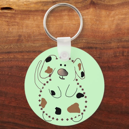 漫画犬のTシャツおよびギフト キーホルダー (正面)