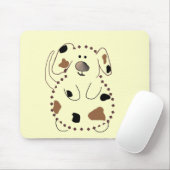 漫画犬のTシャツおよびギフト マウスパッド (マウス)