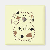 漫画犬のTシャツおよびギフト マグネット (正面)