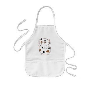 漫画犬のTシャツおよびギフト 子供用エプロン