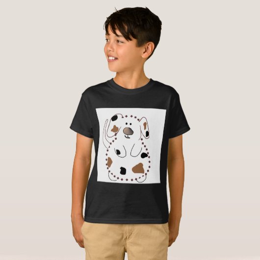 漫画犬のTシャツおよびギフト Tシャツ (正面フル)