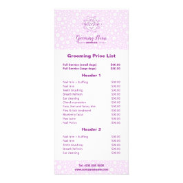 漫画犬イラストレーショングルーミング ラックカード