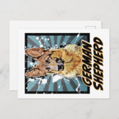 漫画犬:ドイツの羊飼い ポストカード (正面/裏面)