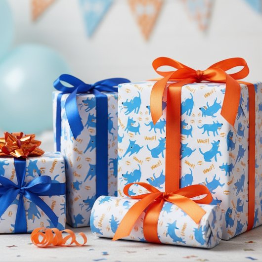 漫画犬 ラッピングペーパー