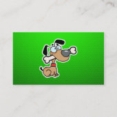 漫画犬; 緑 名刺 (裏面)