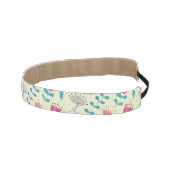 漫画猫が付いている花パターン アスレチックヘッドバンド (右)