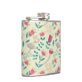 漫画猫が付いている花パターン フラスク (右)