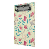 漫画猫が付いている花パターン ミニクリップボード (アングル2)