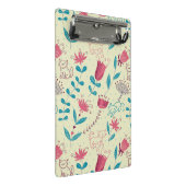 漫画猫が付いている花パターン ミニクリップボード (アングル)