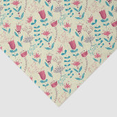 漫画猫が付いている花パターン 薄葉紙 (詳細)