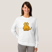漫画猫のワイシャツ Tシャツ (正面フル)