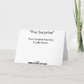 漫画猫の母の日カード カード (裏面)