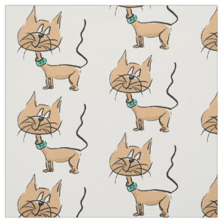 漫画猫の生地 ファブリック