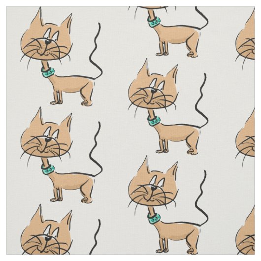 漫画猫の生地 ファブリック (見本)