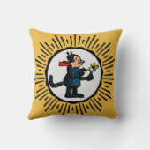 漫画猫レトロスタイルスターバスト装飾用クッション クッション (裏面)