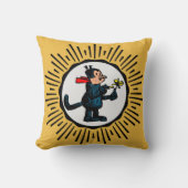 漫画猫レトロスタイルスターバスト装飾用クッション クッション (正面)