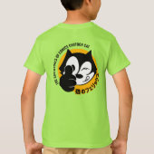 漫画猫 |お子様 Tシャツ (裏面)