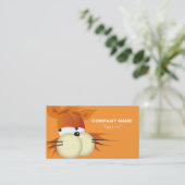 漫画猫|のオレンジ 名刺 (スタンド正面)