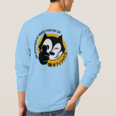 漫画猫 |メンズ長袖 Tシャツ (裏面)