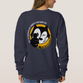 漫画猫 |女性 スウェットシャツ (裏面)