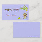 漫画猿のテレホンカード コーリングカード (正面/裏面)