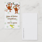 漫画猿のテレホンカード コーリングカード (正面/裏面)