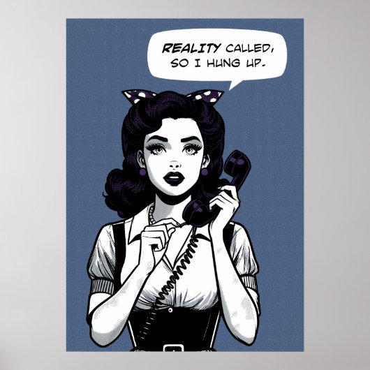 漫画現実の呼びつる出し ポスター (正面)