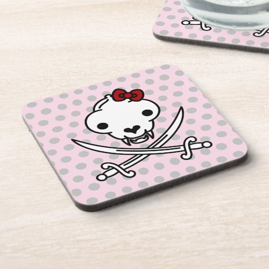 漫画白黒すてき子猫海賊スカルボーン コースター (左側)