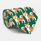 漫画秋田Inu/柴犬 ネクタイ (ロール)