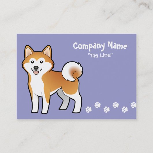 漫画秋田Inu/柴犬 名刺 (正面)