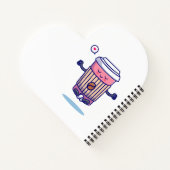 漫画笑わされるコーヒーキャラクター ノートブック (裏面)