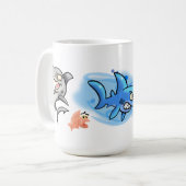 漫画素晴らしサメ コーヒーマグカップ (正面左)