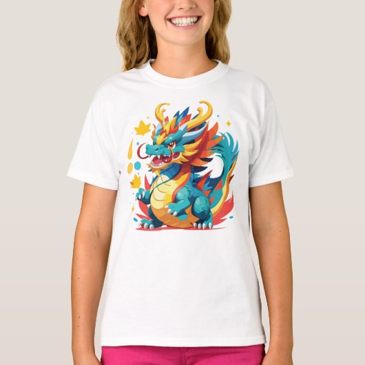 漫画素晴らしドラゴンTシャツ Tシャツ (正面)