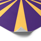 漫画紫と黄ストライプの色 ポスター (角)