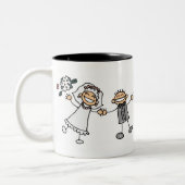 漫画結婚の ツートーンマグカップ (左)