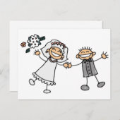 漫画結婚の ポストカード (正面/裏面)