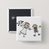 漫画結婚の 缶バッジ (正面&裏面)